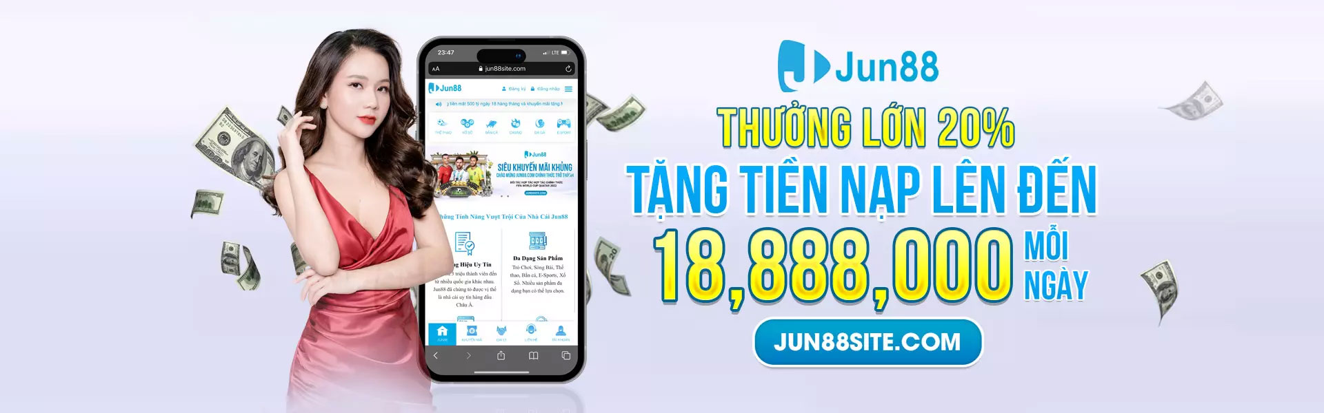 Sảnh game Nổ Hũ tại Jun88 đang làm mưa làm gió trong cộng đồng cược thủ yêu thích cá cược. Với không gian giải trí tuyệt vời, đội ngũ người chơi sẽ có cơ hội tham gia vào cuộc chơi Jackpot hấp dẫn, hy vọng giành được những phần thưởng lớn đang chờ đợi. Để đạt chiến thắng trong trò chơi này, hãy cùng tìm hiểu cách chơi game Nổ Hũ dễ dàng tại nhà cái này.